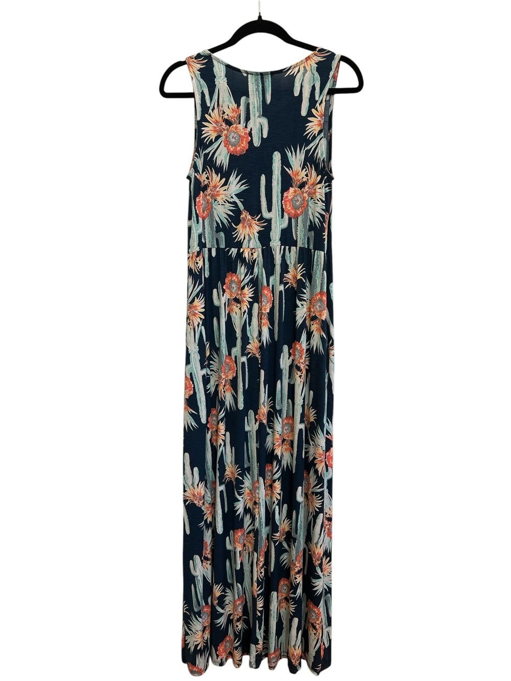 Jodifl Cactus Floral Print Maxi Dress Sleeveless Stretch Boutique M Southwestern - Picture 3 of 4